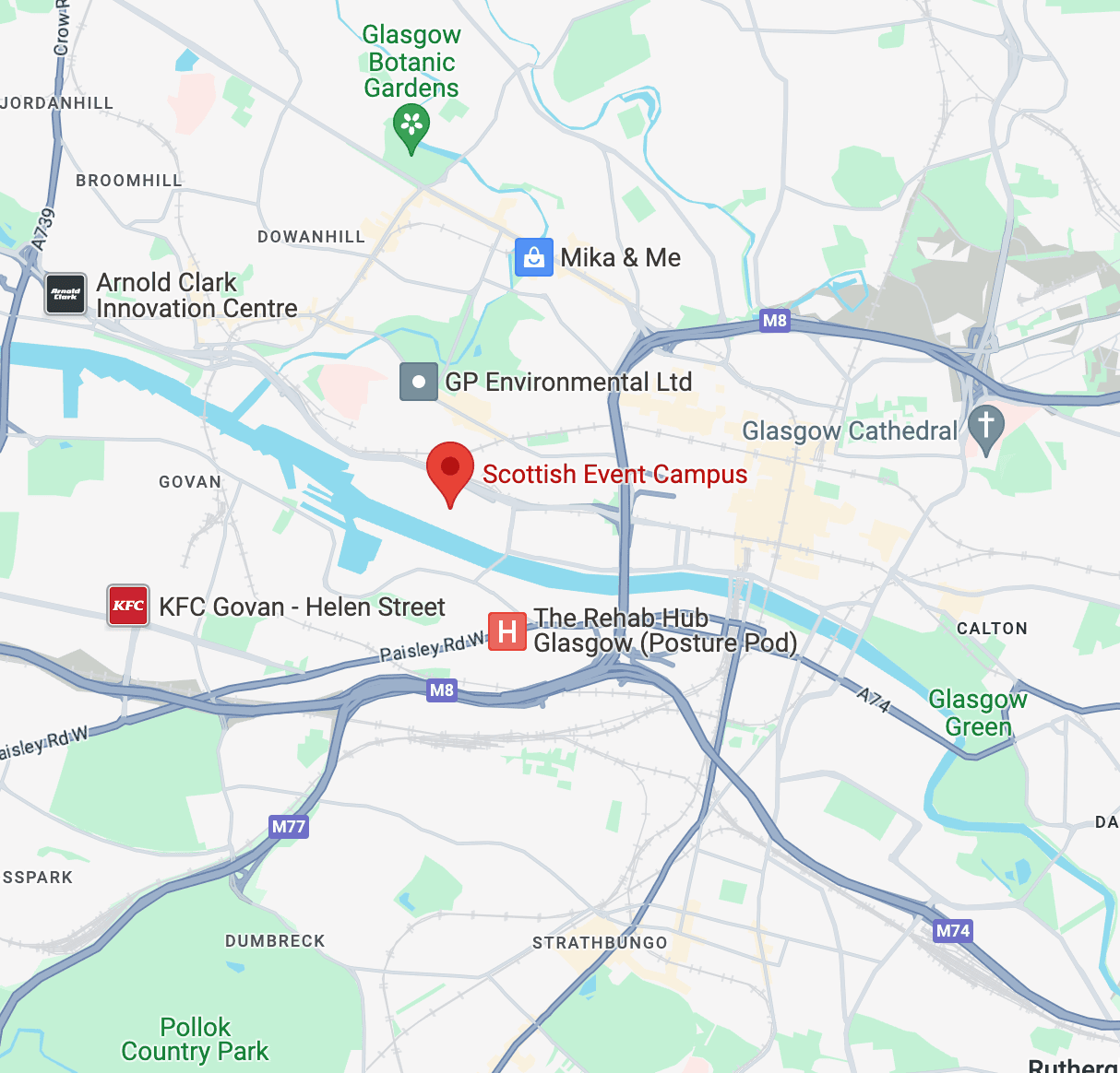 Glasgow City Map