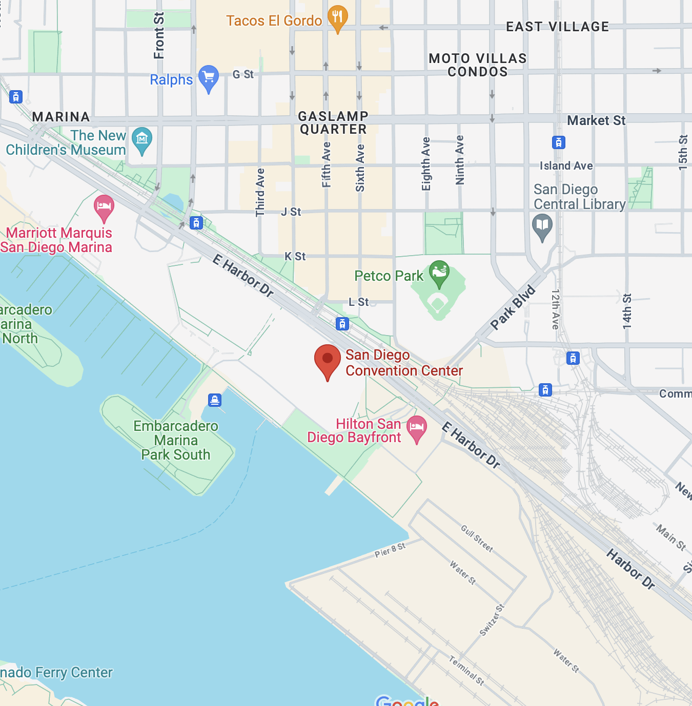 San Diego Convention Centre Map