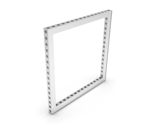An Aluminum Frame Used To Make A Shell Scheme Booth.