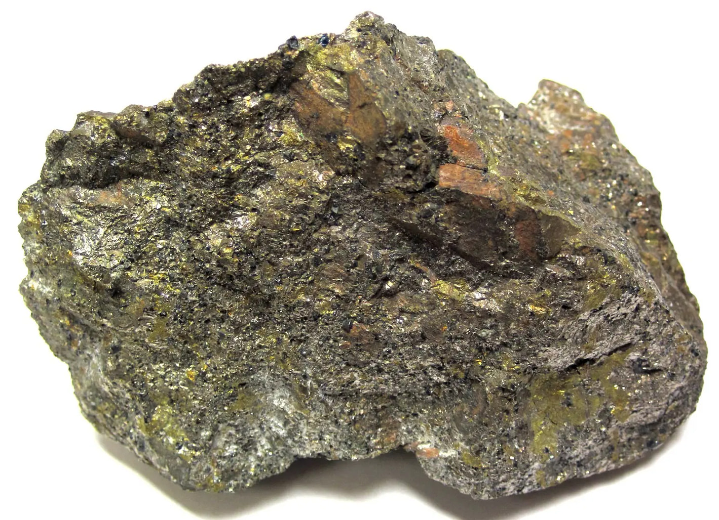 A Piece Of Raw Copper Ore.