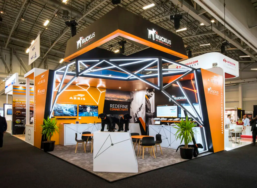 Ruckus Wireless Custom Exhibition Stand At The Africa Tech Festival (Formerly Africacom) In Cape Town.