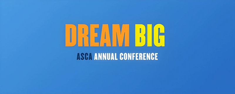 Exceptional asca conference logo with tagline "dream big".