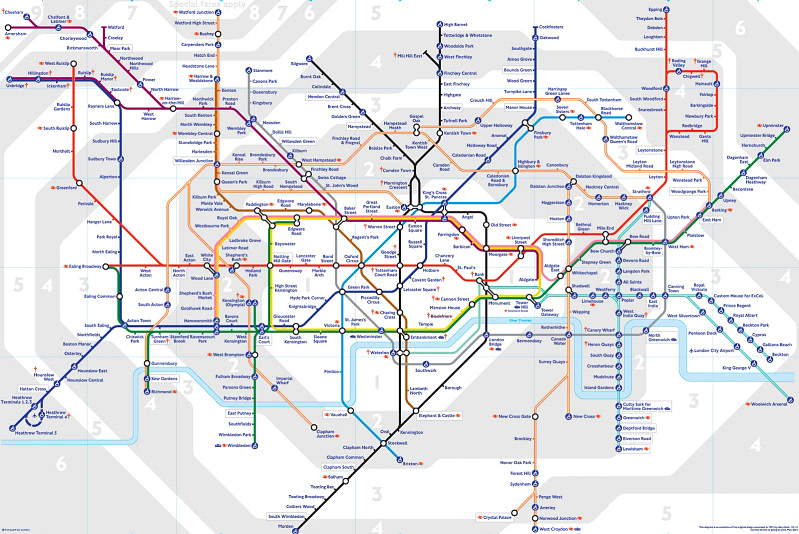 London Underground Map For International Exhibitors