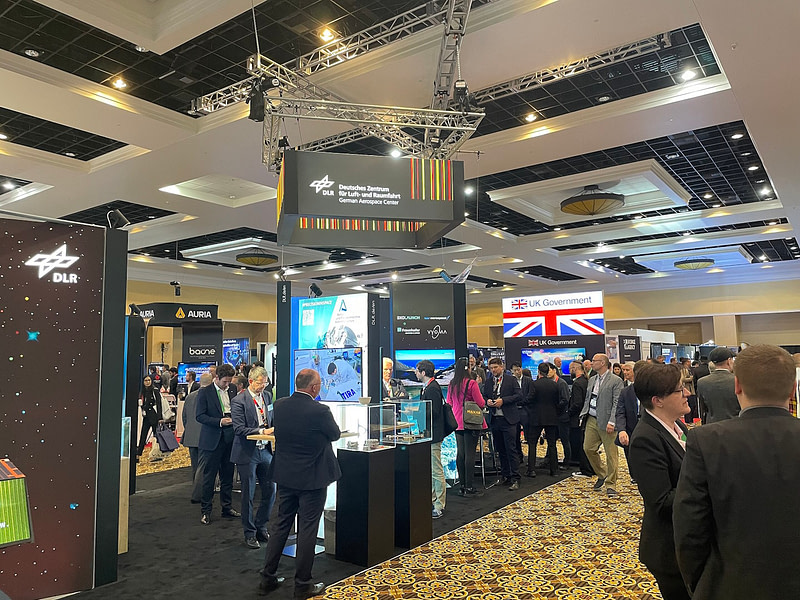 2025 Space Symposium Trade Show hall.